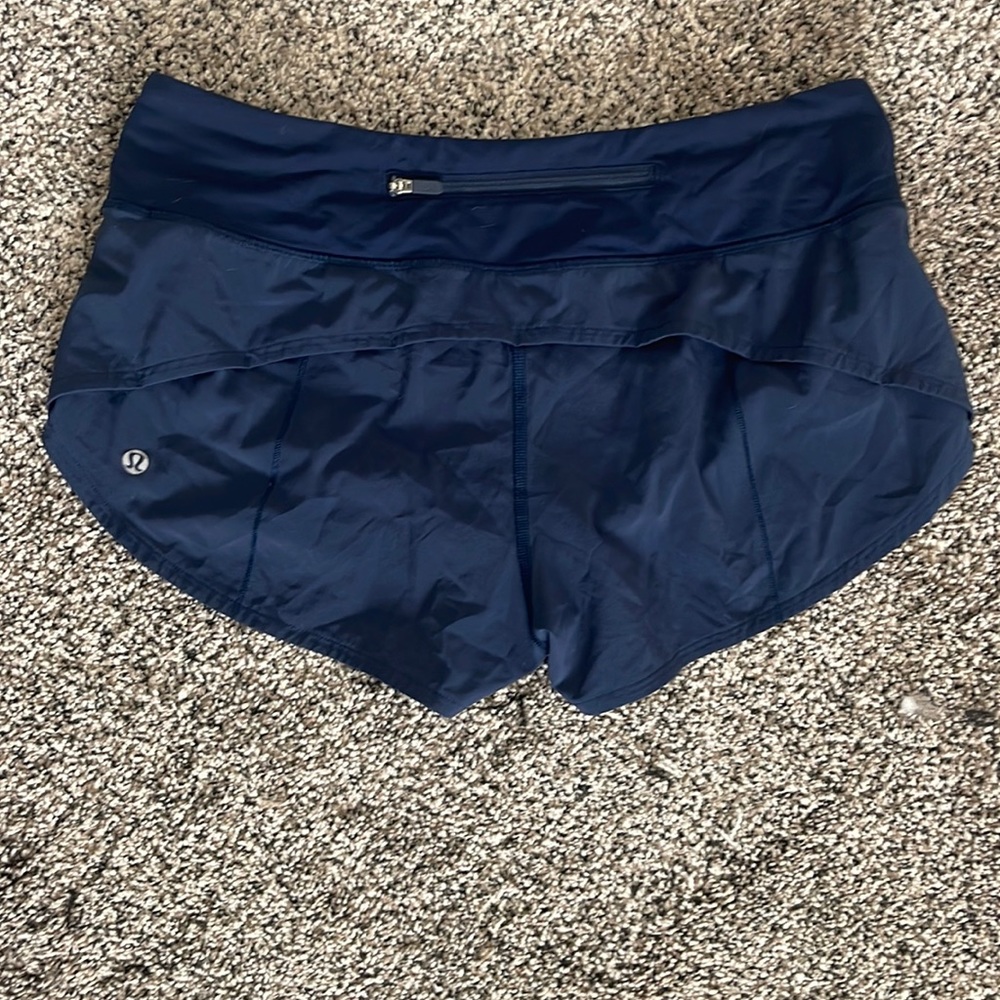 Navy blue lululemon shorts
